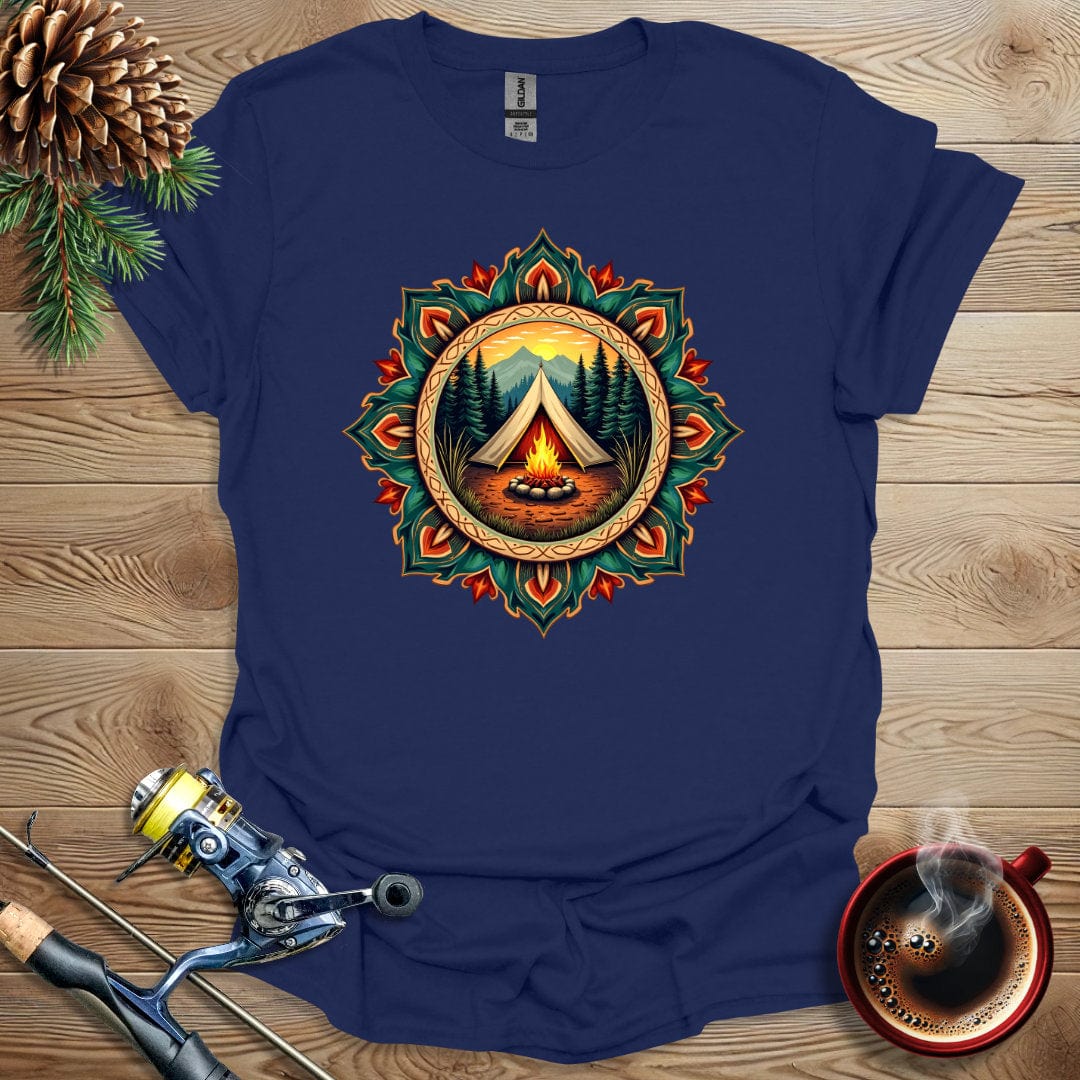 Printify T-Shirt Camping Tent Design T-Shirt