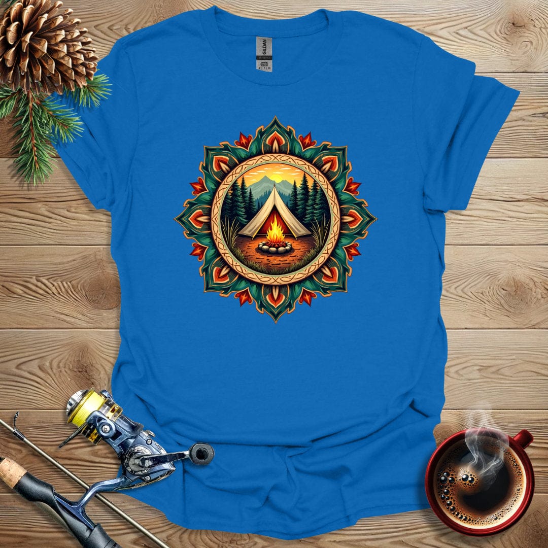 Printify T-Shirt Camping Tent Design T-Shirt