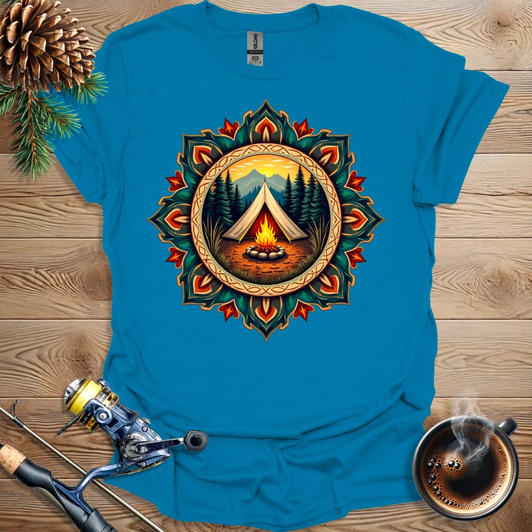 Printify T-Shirt Camping Tent Design T-Shirt