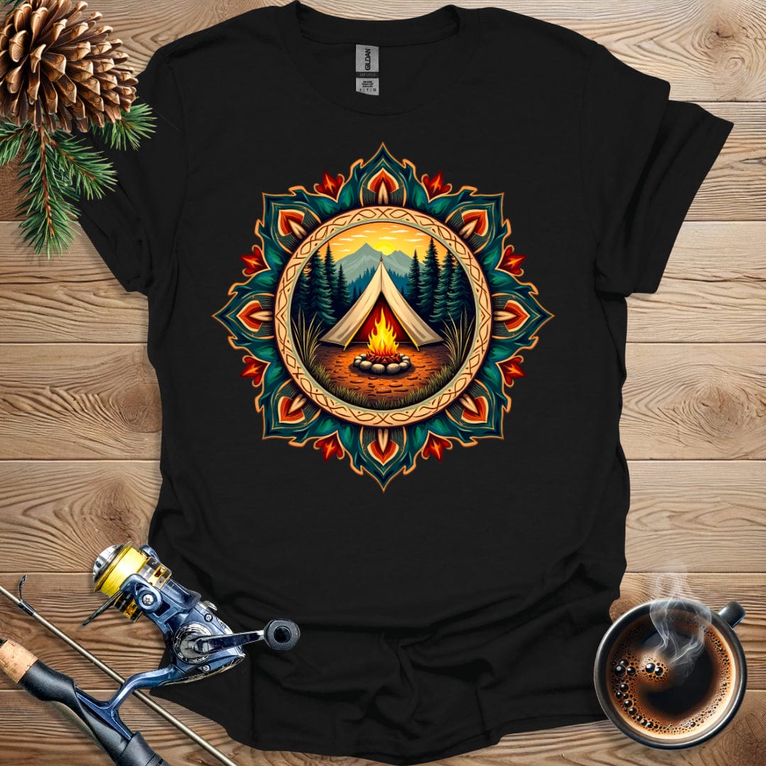 Printify T-Shirt Camping Tent Design T-Shirt