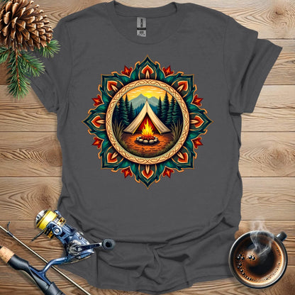 Printify T-Shirt Camping Tent Design T-Shirt