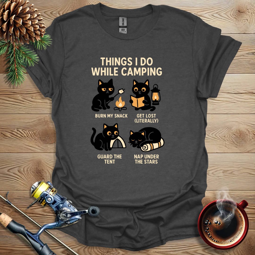Printify T-Shirt Dark Heather / S Thing I Do While Camping T-Shirt