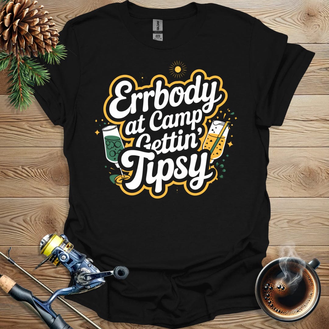 Printify T-Shirt Errbody At Camp Gettin Tipsy T-Shirt