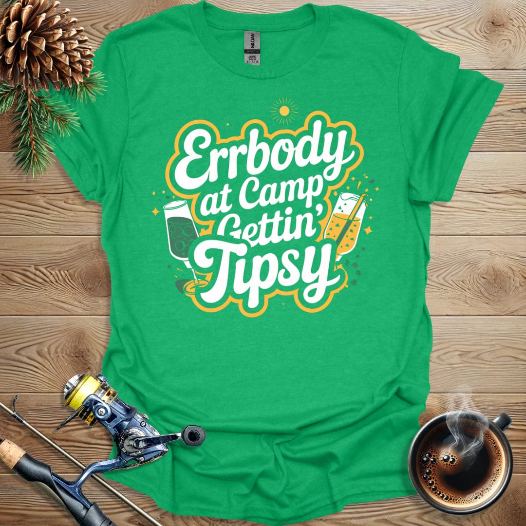 Printify T-Shirt Errbody At Camp Gettin Tipsy T-Shirt