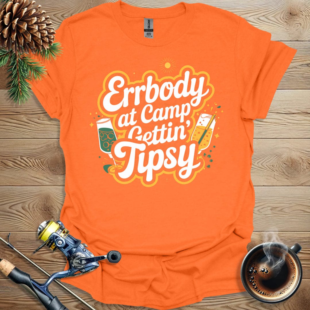 Printify T-Shirt Errbody At Camp Gettin Tipsy T-Shirt