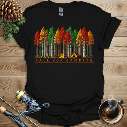 Printify T-Shirt Fall For Camping T-Shirt