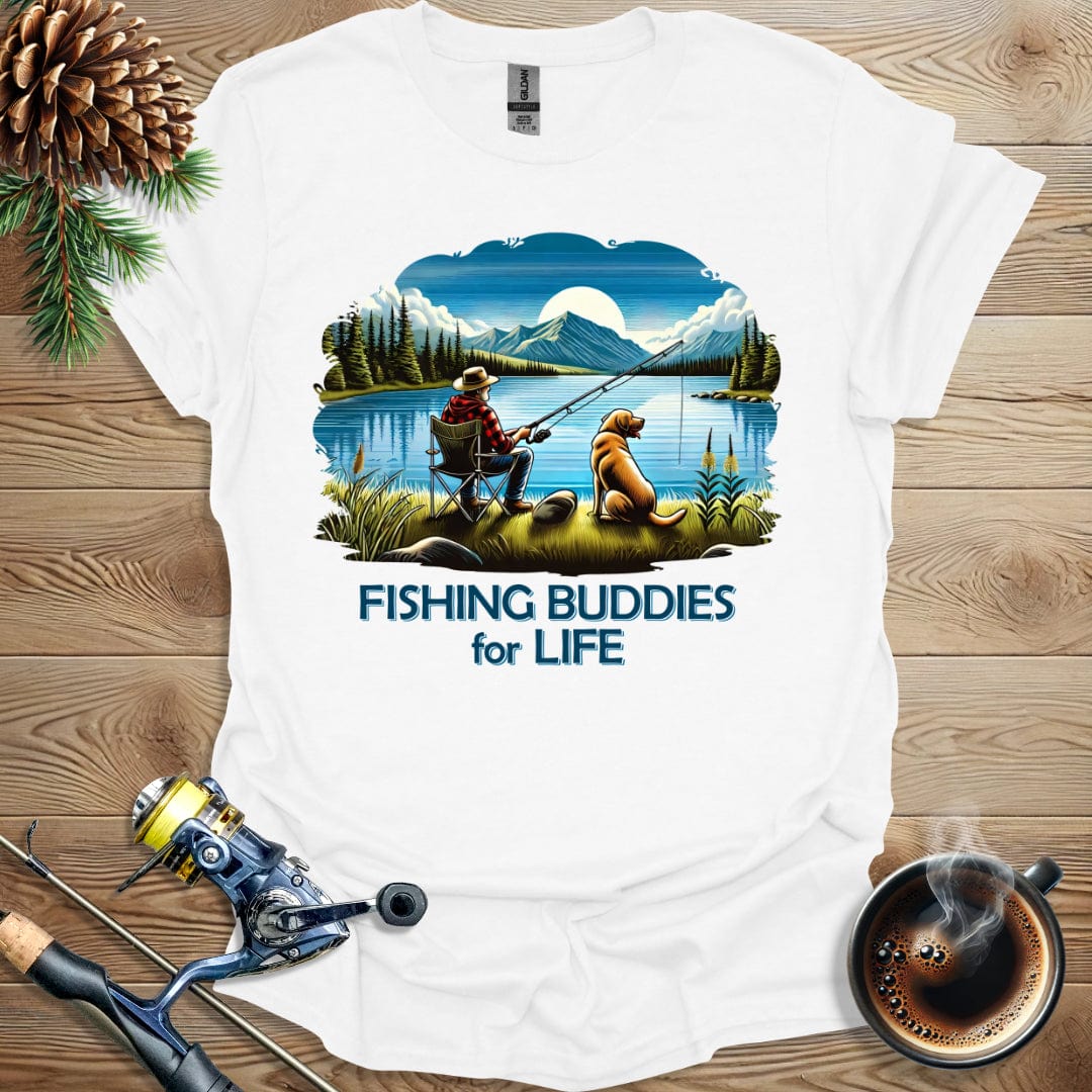 Printify T-Shirt Fishing Buddies For Life T-Shirt