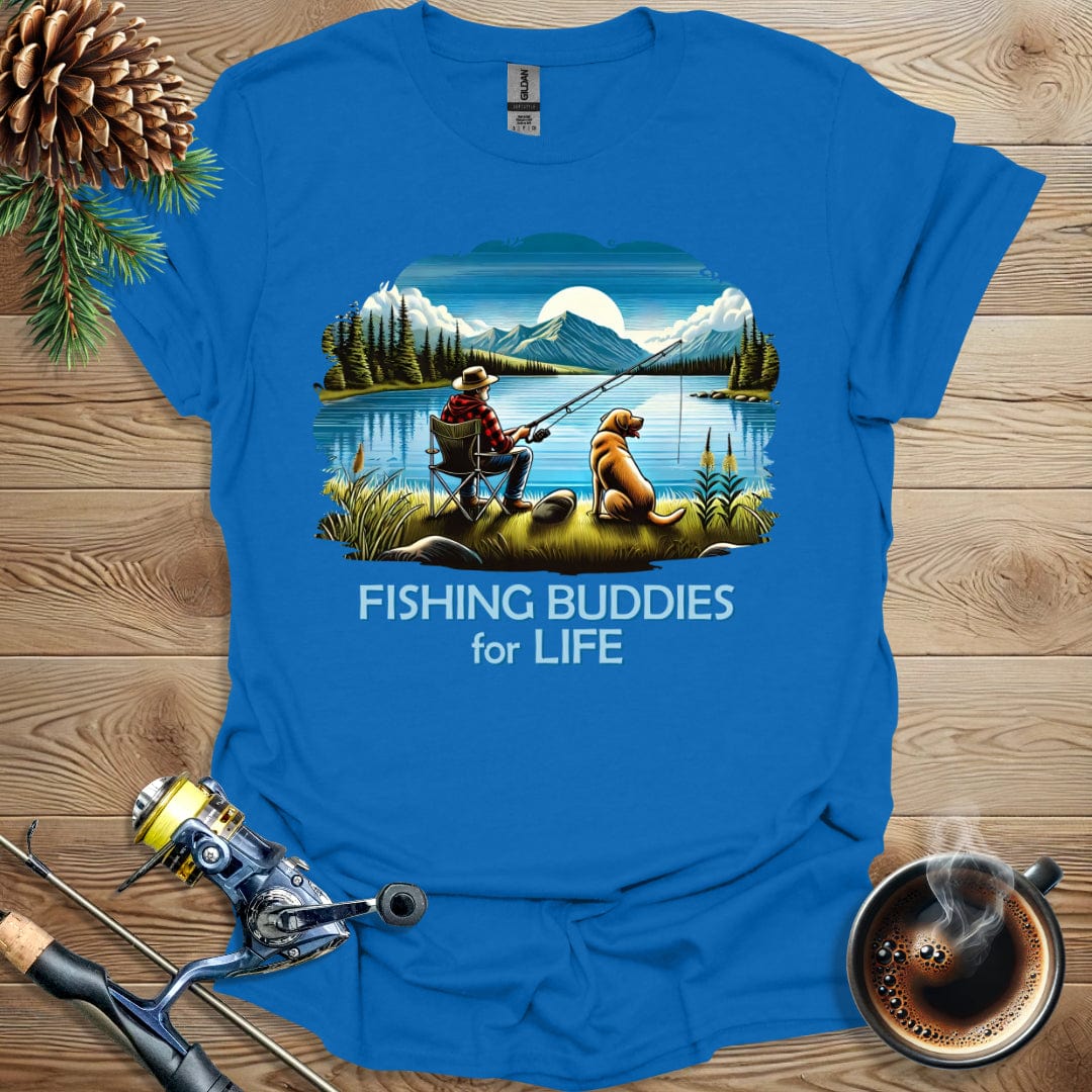 Printify T-Shirt Fishing Buddies For Life T-Shirt