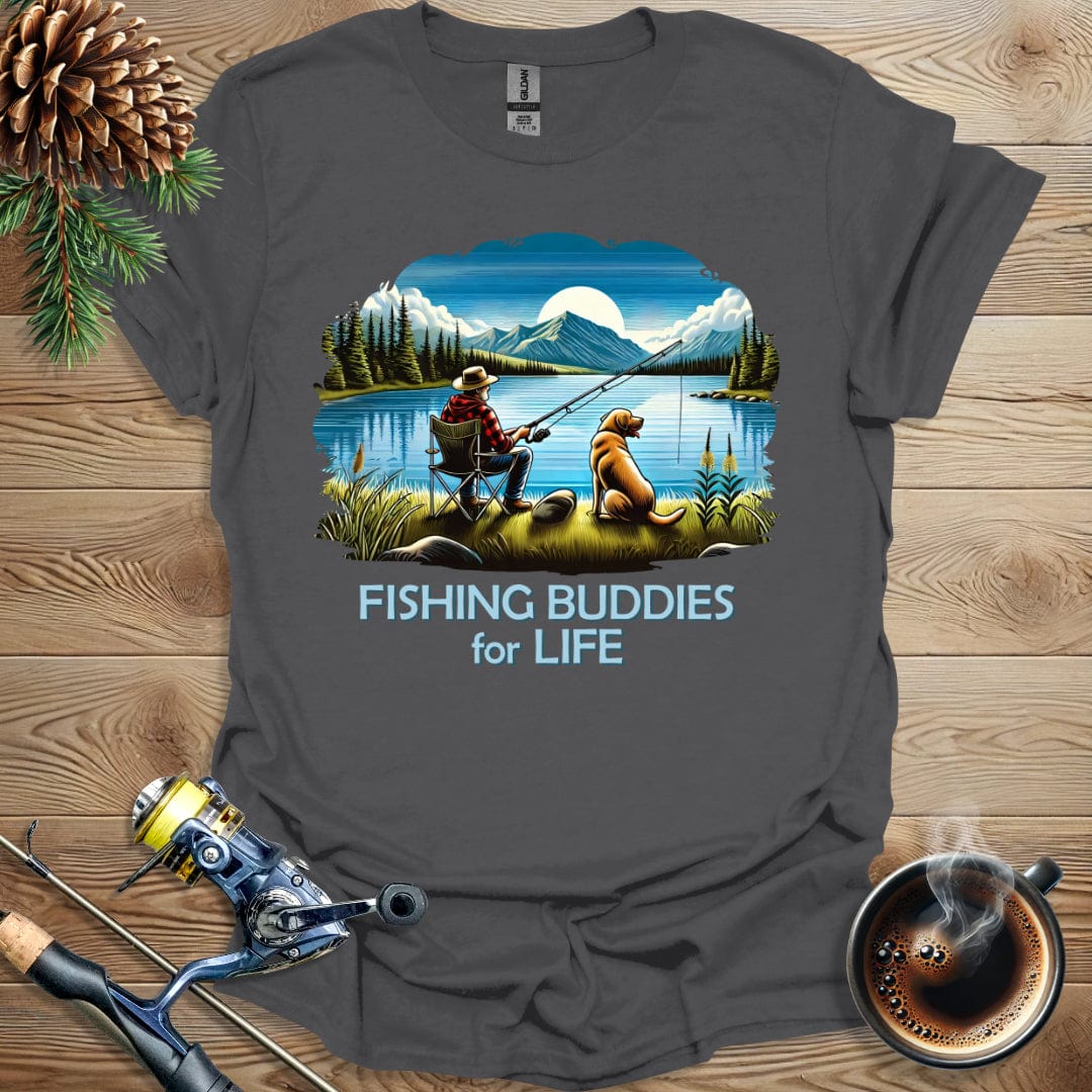 Printify T-Shirt Fishing Buddies For Life T-Shirt