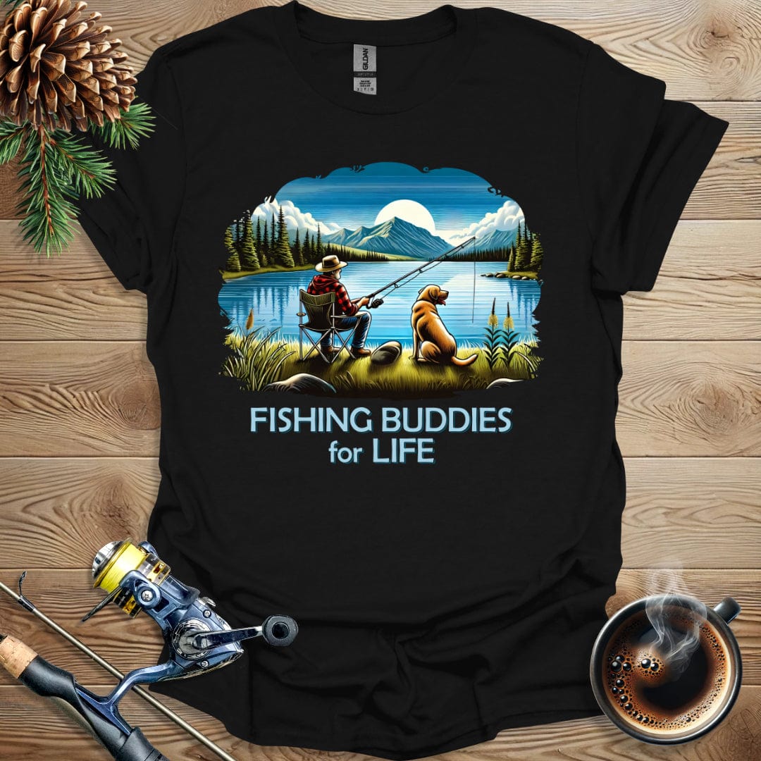 Printify T-Shirt Fishing Buddies For Life T-Shirt