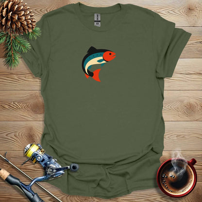 Printify T-Shirt Graphic Trout T-Shirt