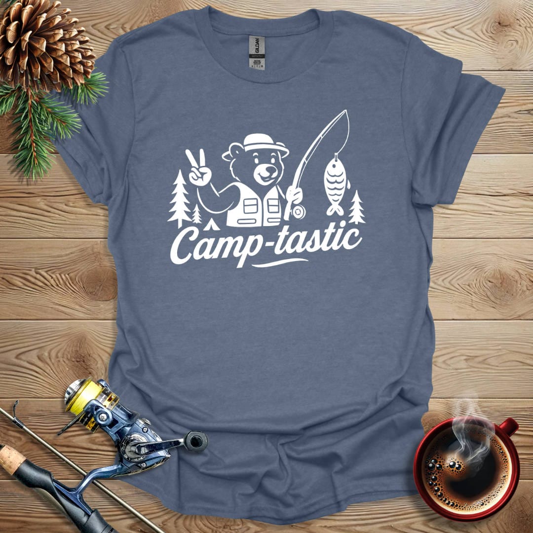 Printify T-Shirt Heather Indigo / S Camp-tastic T-Shirt