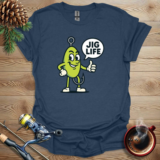 Printify T-Shirt Heather Navy / S Jig Life T-Shirt
