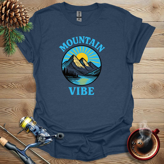 Printify T-Shirt Heather Navy / S Mountain Vibe T-Shirt