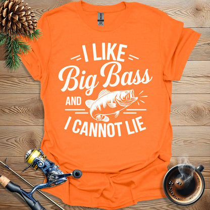 Printify T-Shirt I Like Big Bass And I Cannot Lie T-Shirt