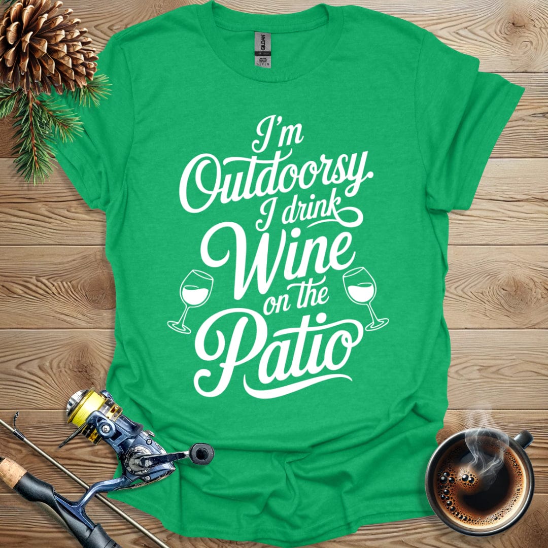 Printify T-Shirt I'm Outdoorsy - Wine Patio T-Shirt