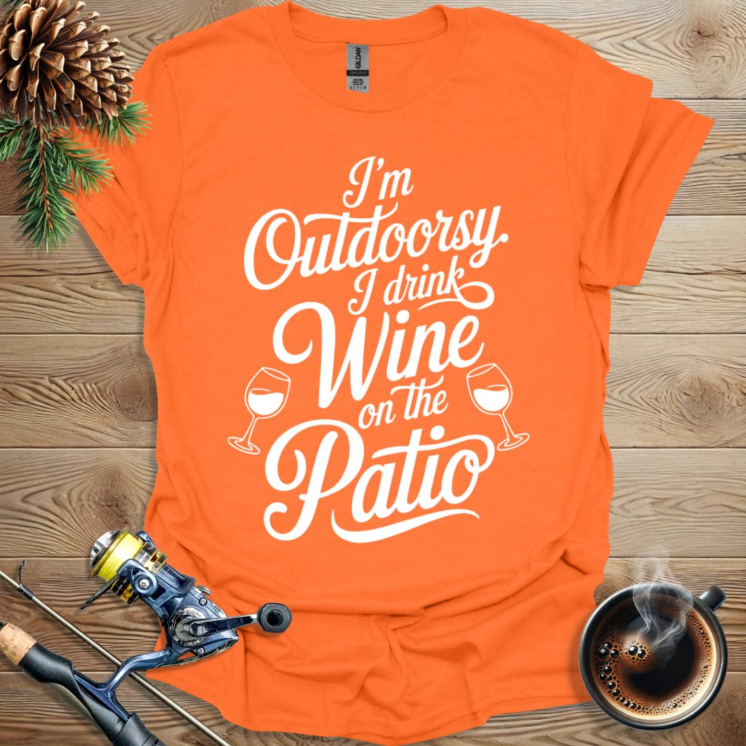 Printify T-Shirt I'm Outdoorsy - Wine Patio T-Shirt