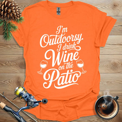 Printify T-Shirt I'm Outdoorsy - Wine Patio T-Shirt