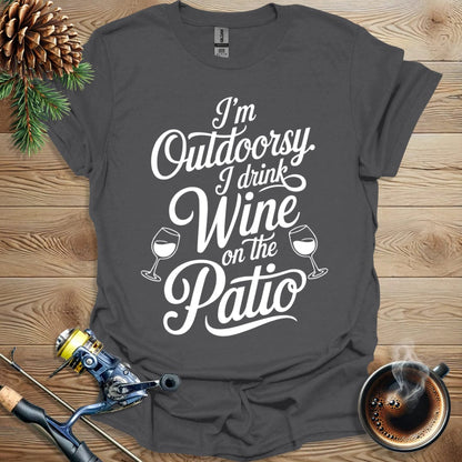 Printify T-Shirt I'm Outdoorsy - Wine Patio T-Shirt