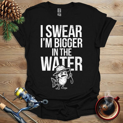Printify T-Shirt I Swear I'm Bigger in the Water T-Shirt