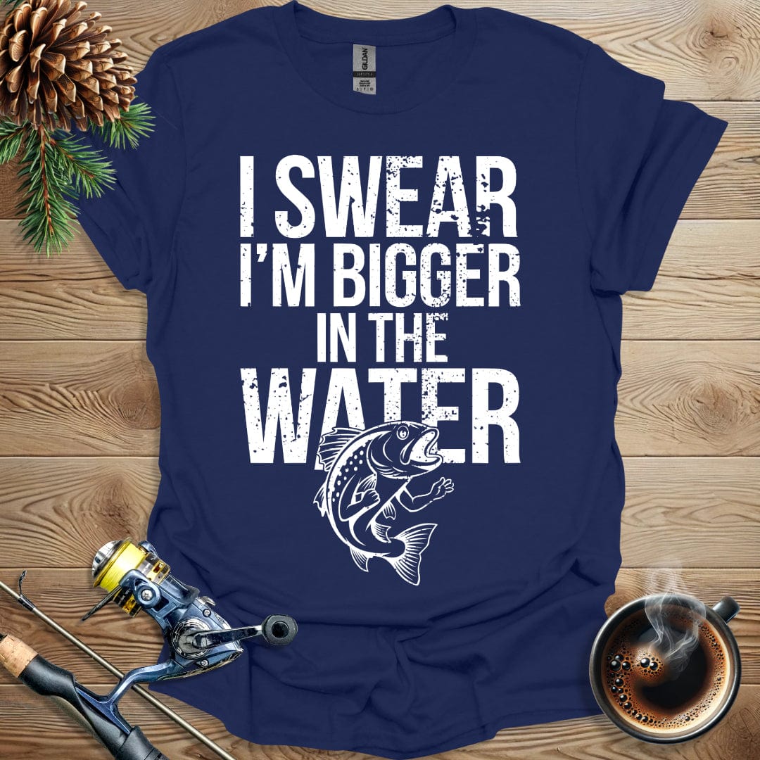 Printify T-Shirt I Swear I'm Bigger in the Water T-Shirt