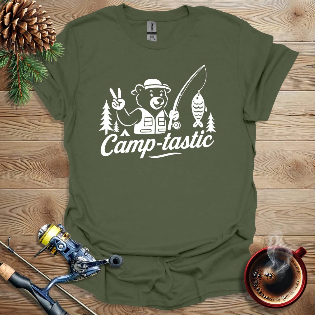Printify T-Shirt Military Green / S Camp-tastic T-Shirt