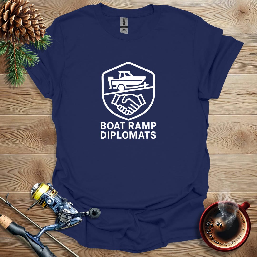 Printify T-Shirt Navy / S Boat Ramp Diplomats T-Shirt