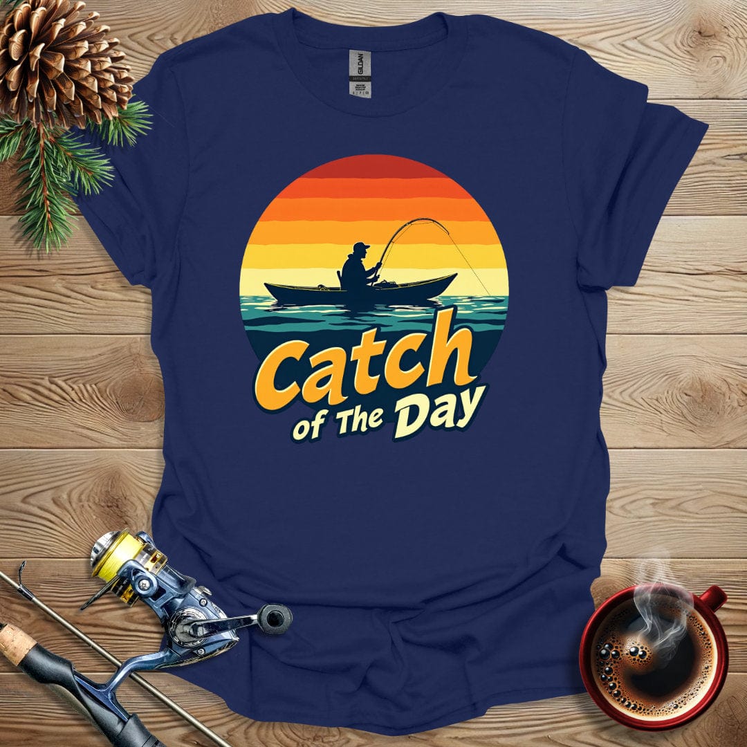 Printify T-Shirt Navy / S Catch Of The Day T-Shirt