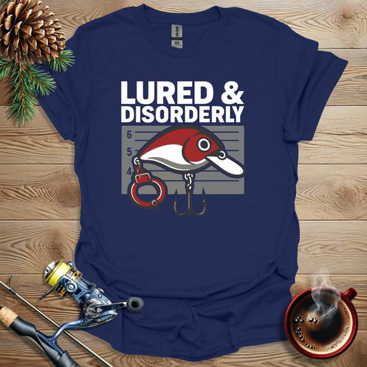 Printify T-Shirt Navy / S Lured & Disorderly T-Shirt
