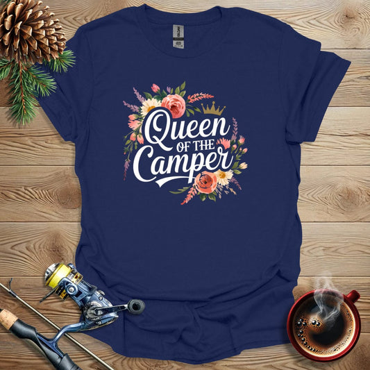 Printify T-Shirt Navy / S Queen of the Camper T-Shirt