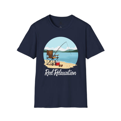 Printify T-Shirt Navy / S Reel Relaxation T-Shirt