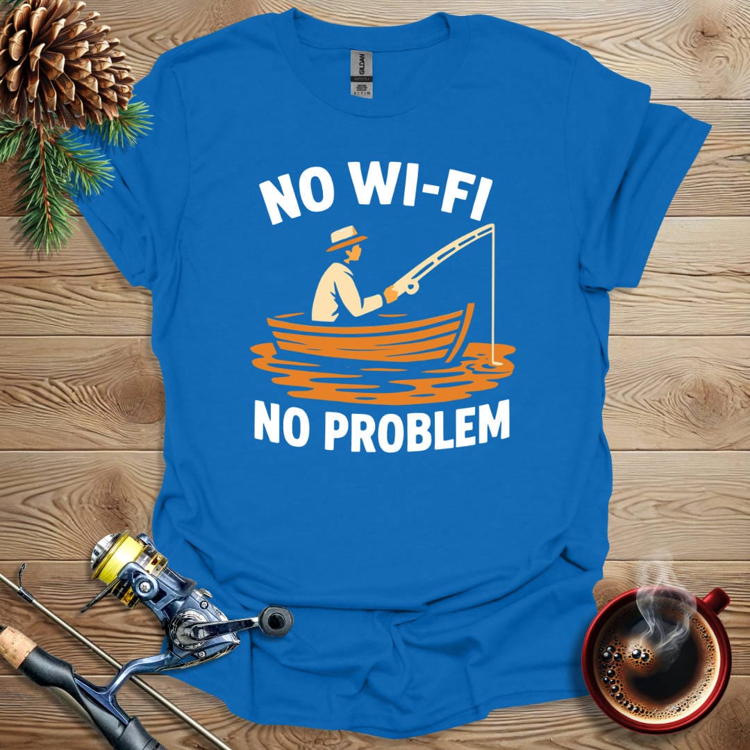Printify T-Shirt No WiFi No Problem T-Shirt