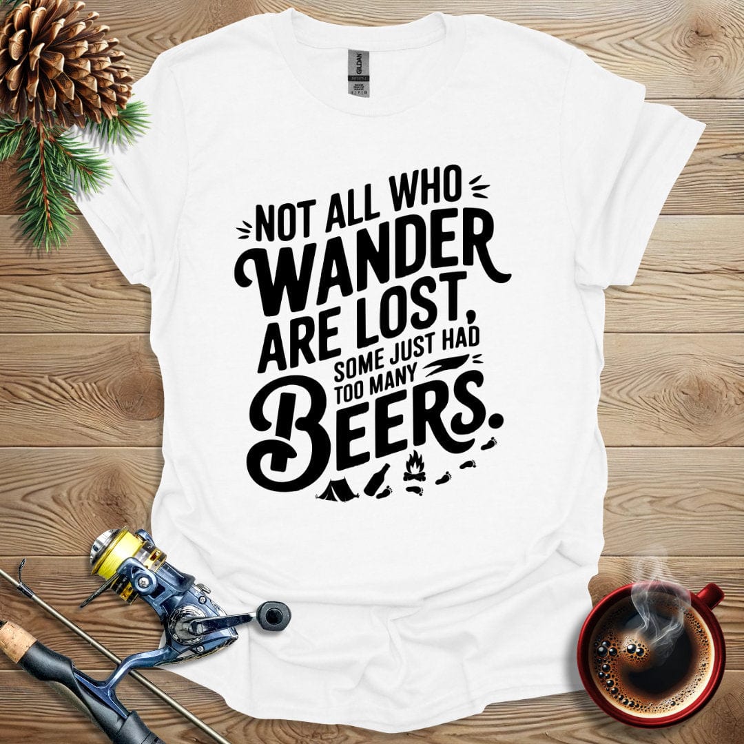 Printify T-Shirt Not All Who Wander Are Lost T-Shirt