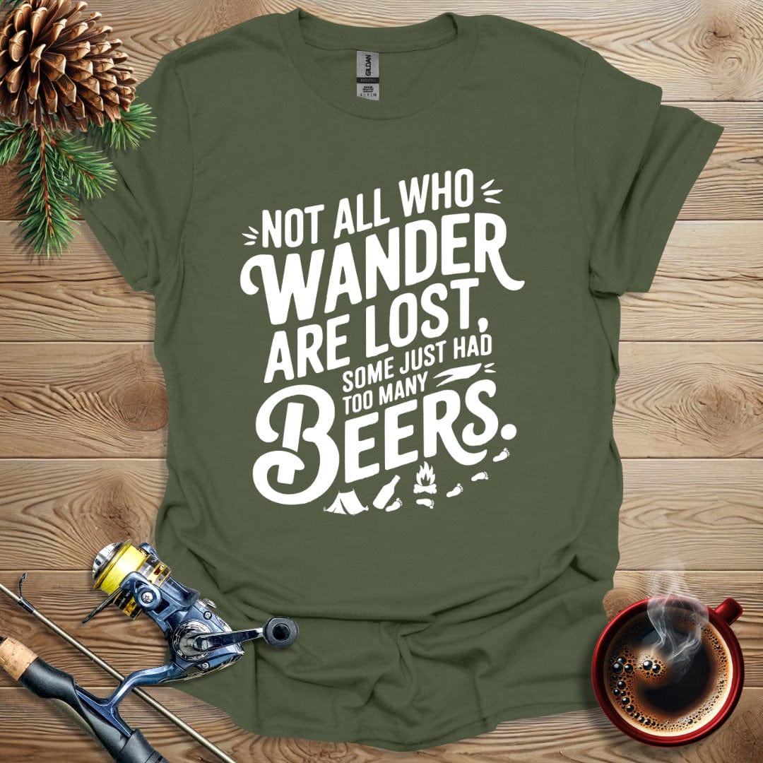 Printify T-Shirt Not All Who Wander Are Lost T-Shirt