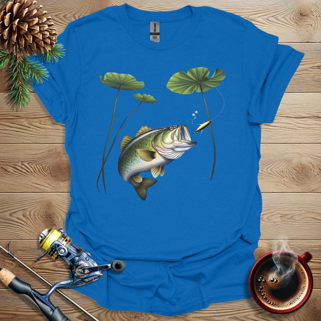 Printify T-Shirt Royal / S Bass Underwater T-Shirt