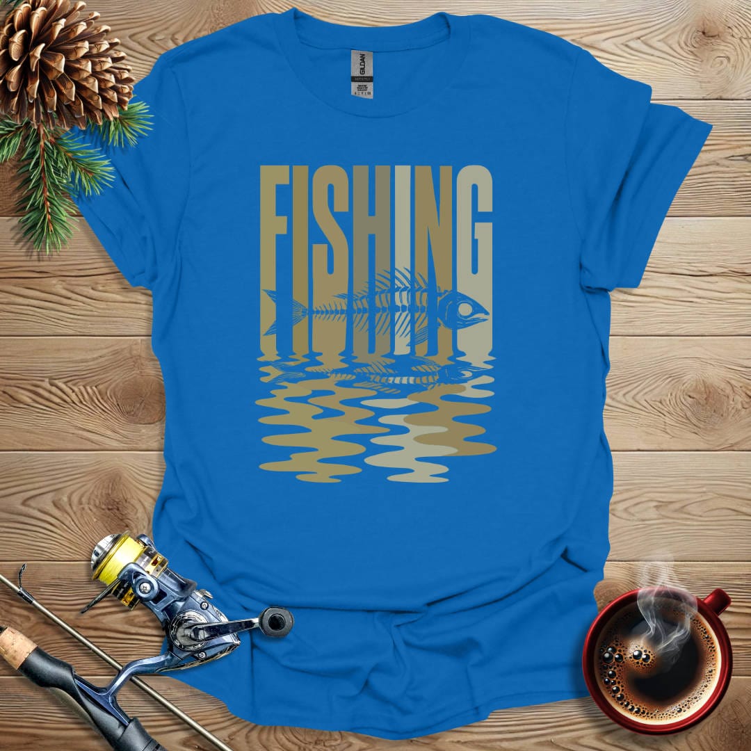 Printify T-Shirt Royal / S Fishing Muted T-Shirt