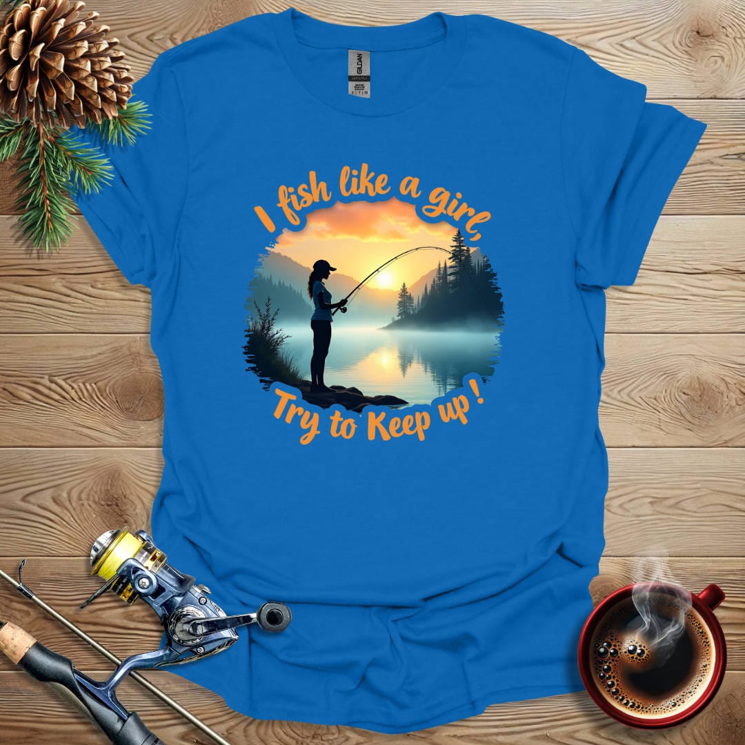 Printify T-Shirt Royal / S I Fish Like A Girl T-Shirt