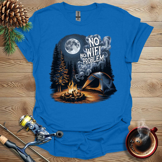 Printify T-Shirt Royal / S No Wifi No Problem T-Shirt