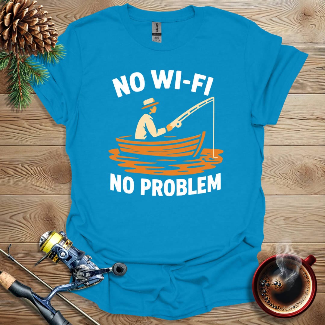 Printify T-Shirt Royal / S No WiFi No Problem T-Shirt