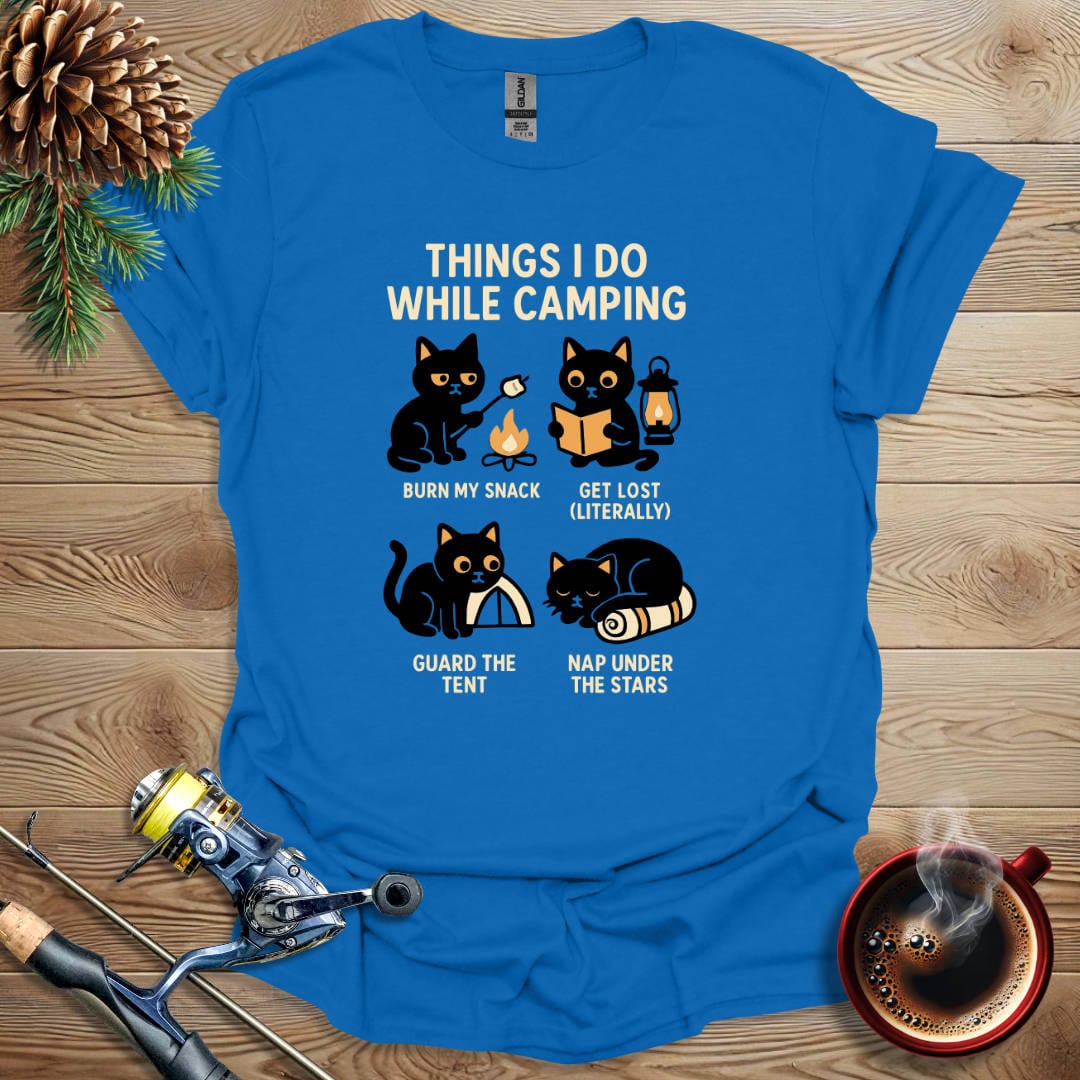 Printify T-Shirt Royal / S Thing I Do While Camping T-Shirt