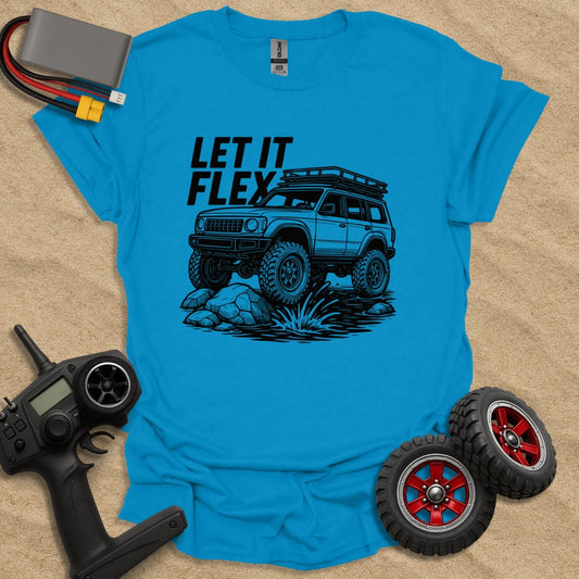 Printify T-Shirt Sapphire / S Let It Flex T-Shirt