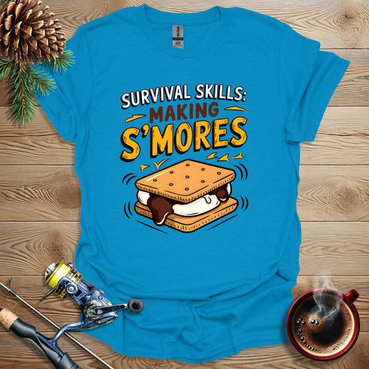 Printify T-Shirt Sapphire / S Survival Skills: Making S'mores T-Shirt