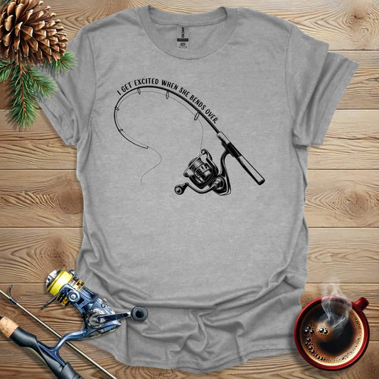 Printify T-Shirt Sport Grey / S I Get Excited When She Bends Over T-Shirt
