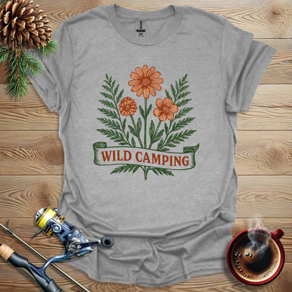 Printify T-Shirt Sport Grey / S Wild Camping T-Shirt