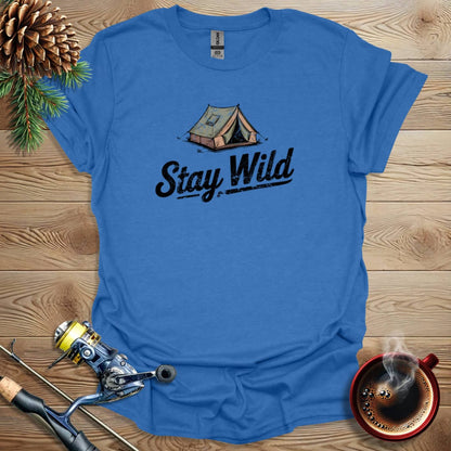 Printify T-Shirt Stay Wild - Tent T-Shirt