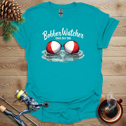Printify T-Shirt Tropical Blue / S Bobber Watcher - Since Day One T-Shirt