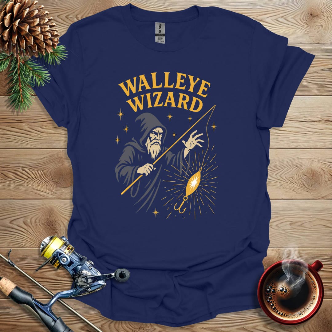 Printify T-Shirt Walleye Wizard T-Shirt