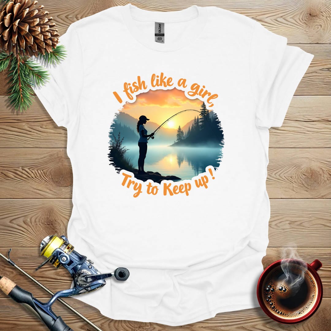 Printify T-Shirt White / S I Fish Like A Girl T-Shirt